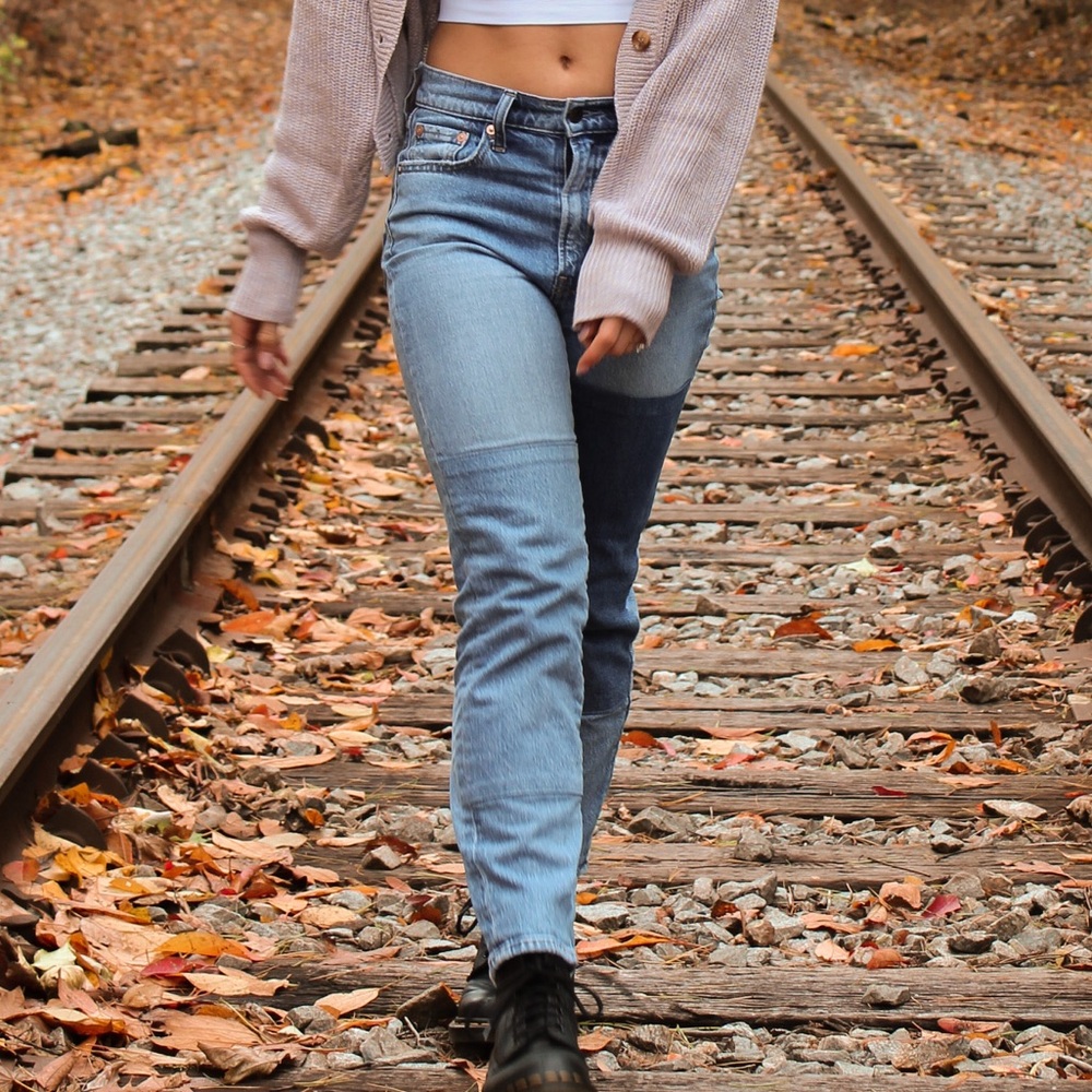 Patchwork Gap Jeans - image 2